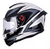 Casco Moto Mt Stinger Hummer Stark G0 Integral Blanco Brillo