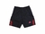 Short microfibra Adidas importado negro con rojo