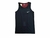 Musculosa Nike DriFit negro combinada bordó