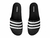 Ojotas Adidas stripes negro/blanco