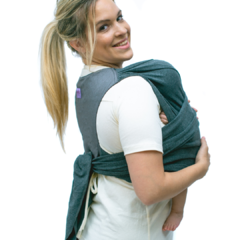 Fular prearmado gris topo liso - comprar online