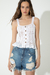 Top tejido Sunny blanco - comprar online