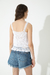 Top tejido Sunny blanco - tienda online