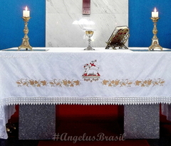 TOALHA PARA ALTAR AGNUS DEI EM JACQUARD PERSONALIZADA na internet