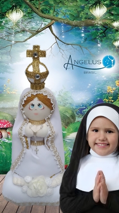 CRIANÇA DE PANO NOSSA SENHORA DE FÁTIMA