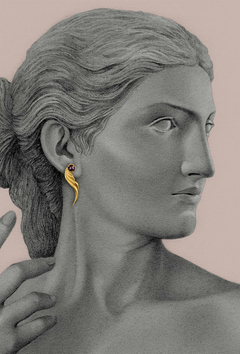 Aretes alas nouveau - LA LIBERTAD JOYERIA