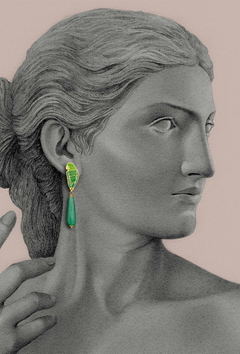 Aretes Loritos verdes - comprar online