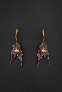 Aretes Orquídea Drácula