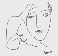 Pin Mujer con paloma en internet