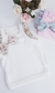 Blusinha Cropped Pata Chic Verão'24 Floral Romantic - Bege - loja online