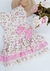 Vestido Baby Pata Chic Verão'24 Floral Romantic - Bege na internet