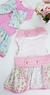 Vestido Laço e Guia Pata Chic Verão'24 Floral Romantic - Rosa - Pequeno Chic Boutique Pet