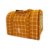 Bolsa Transporte Tecido Pata Chic Grid - Ocre