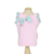 Blusinha Cropped Pata Chic Verão'24 Floral Romantic - Rosa - comprar online