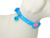 C8066 - Cat Coleira Silicone Flores - Azul