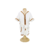 Robe Off White Pata Chic Grid - Ocre