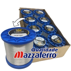 Linha Pesca Fio Nylon 250gr KING Branca Caixa 8 pçs 2Kg