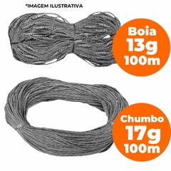 Kit Tralha de bóia 13gr 100m + Tralha Chumbo 17gr King para Redinha de Espera Profissional e Amadora