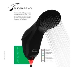 Chuveiro Ducha Eletrônica Sublime Black 220v 7500w Zagonel - comprar online