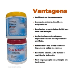 KIT Cola Naval Epoxy madeira e artesanato 250g C/ Endurecedor na internet