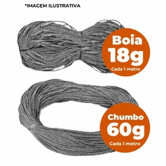 Kit Tralha de Boia e Tralha de Chumbo 50m de cada para Redinha de Espera Profissional na internet