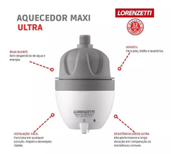 Aquecedor Lorenzetti Maxi Aquecedor Ultra branco/cinza 220V - comprar online