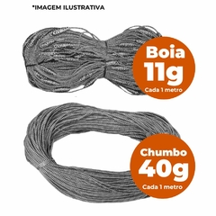 Imagem do Kit Tralha de Boia e Tralha de Chumbo 50m de cada para Redinha de Espera Profissional