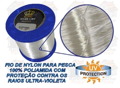 Linha Pesca Fio Nylon 250gr KING Branca Caixa 8 pçs 2Kg - comprar online