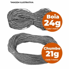 Imagem do Kit Tralha de Boia e Tralha de Chumbo 50m de cada para Redinha de Espera Profissional