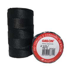 Kit 10pçs Fio Torcido 100% Nylon Grilon Encala / Fio De Seda 210/06 a 210/48 PRETO - comprar online