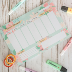 Planner Semanal de Papel Varios Diseños - comprar online