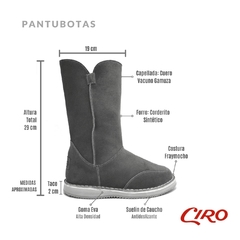 Pantubota Premium Negro - Calzado CIRO