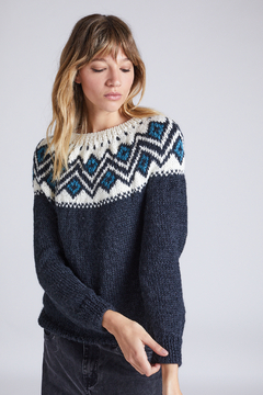 SWEATER GUARDAS MERINO AZUL - comprar online