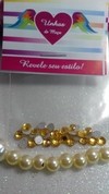 Chaton Amarelo Ouro 3mm com 30 unidades