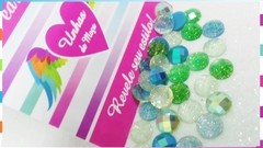 Mix Pedra Luxo Glitter Tons de Verde 6mm com 30 unidades - comprar online