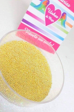 Caviar de Metal Ouro 1mm com 5 Gramas (não mancha) - comprar online