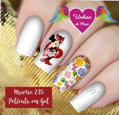 Película em Gel Transparente Ref: Minnie 235 cartela com 12 unidades