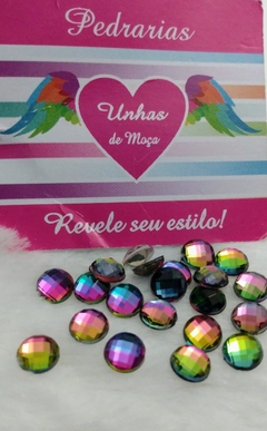 Chaton Luxo Multicor 6mm com 10 unidades