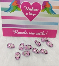 Olho de Peixe Gota 5x8 Estampado Minnie Rosa com 10 unidades - comprar online