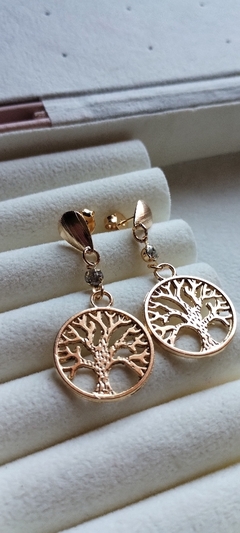 Brinco Árvore da Vida Folheado com 1 milésimo de Ouro - comprar online
