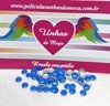 Chapinha Redonda Azul 4mm com 40 unidades