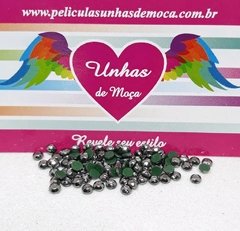 Pedrinha Sextavada 3mm Jet Hematite com 50 unidades