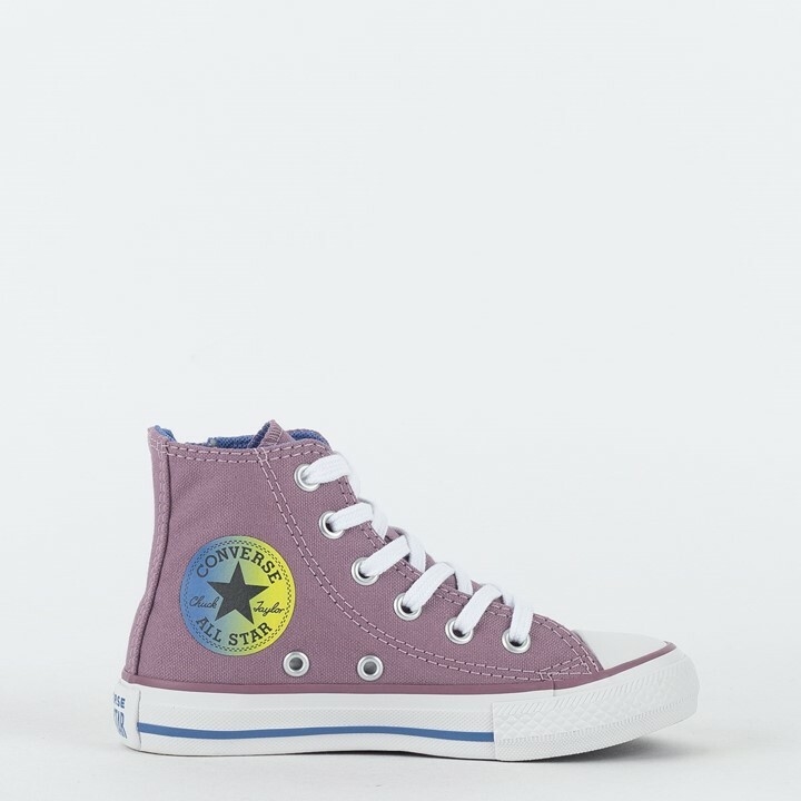 TENIS CHUCK TAYLOR ALL STAR CANO ALTO ROXO AZUL ANCESTRAL