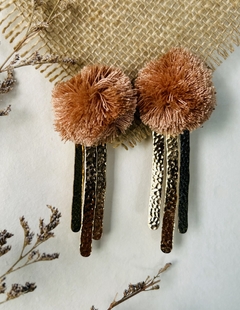 Aros FOLK pompon - comprar online