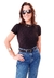 Imagem do Cropped em Tricot Modal Mania de Sophia Sandy Preto