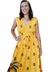 Vestido Longo Mania de Sophia Mari Amarelo Estampado - loja online