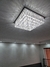 Lustre Plafon de Cristal Harion Quadrado 50x50 para Sala de Jantar - Sala de Estar - Quartos e Hall de Entrada. - Lustres Gênesis - A Criação do seu novo Brilho!