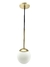 Luminária de Teto Pendente Moderno Sarve Globo Ø15cm para Cabeceira de Cama e Balcão. - comprar online