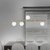 Lustre Pendente Moderno Orbit Dourado Globos Transparentes para Sala de Jantar e Ambientes Gourmet - StudioLuce • PDH1539TRDO - loja online