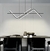 Lustre Pendente de LED Moderno Nixy Preto para Sala de Jantar, Quartos, Sala de Estar e Escritórios na internet